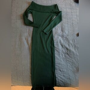Altar'd State Forest Green Long Sleeve Dress